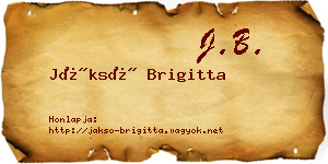 Jáksó Brigitta névjegykártya